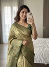 Fancy Tissue Pure Banarasi Zari Work Saree Wholesale In India